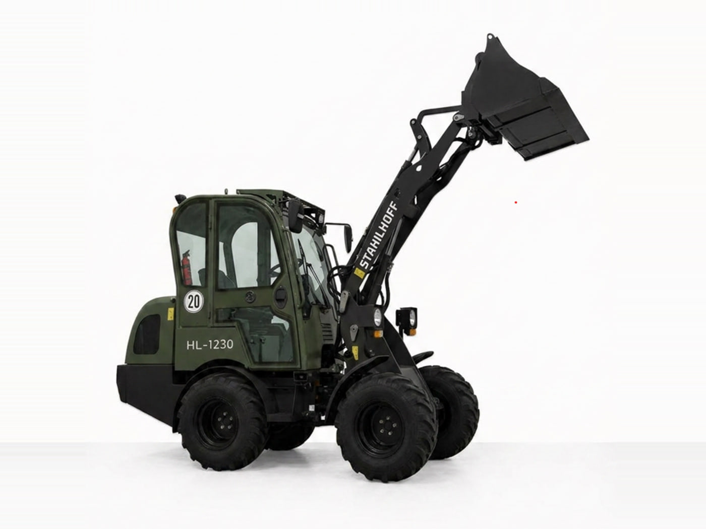 Stahlhoff HL1230 mit geschlossener Kabine in der Produktansicht